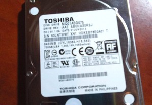 Disco Drive Toshiba 750 Gigas