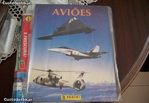 caderneta completa colecção de aviões anos 90