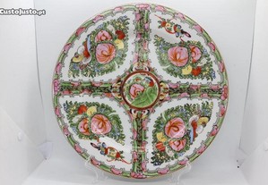 Prato porcelana china decoração Mandarim Rose XX 31 cm