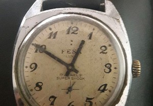 Relógio vintage Fesa Luxe,17 jewels ,anos 50,raro
