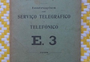 Instruções para o Serviço Telegráfico Telefónico.