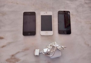 Conjunto de 3 Iphones para Reparação/Peças