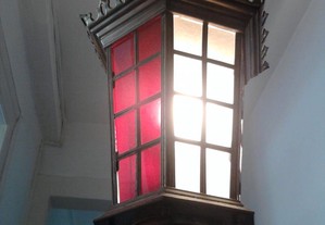 Candeeiro lanterna em latão antigo