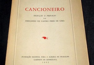 Livro Cancioneiro Fernando de Castro Pires de Lima 1962 autografado