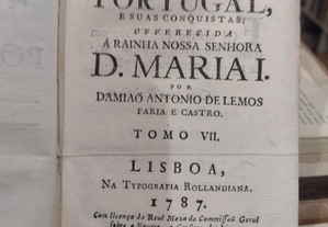 História Geral de Portugal 1787 Tomo VII