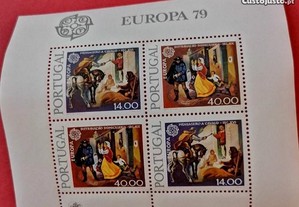 Bloco de selos Europa 1979, História do Correio