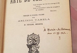 Livro - A Arte de ser Feliz, Paulo Mantegazza 1922
