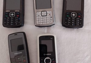 Telemóveis para colecionadores Nokia, Samsung e Vodafone