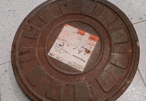 Caixa antiga bobine de filmes