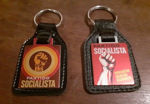 PS Partido Socialista porta chaves vintage politic