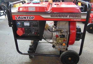Gerador Launetop 6kwa Monofasico e Trifasico a Diesel com motor de 12Cavalos!