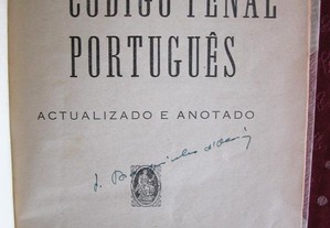 Código Penal Português. Palma Carlos 1939