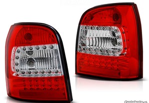 Farolins Traseiros Em Led Audi A4 B5 Avant Carrinha De 94-01 Vermelho Cristal
