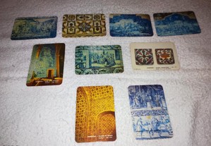 azulejos da cidade de guimarães (9 calendários) coleção 1985