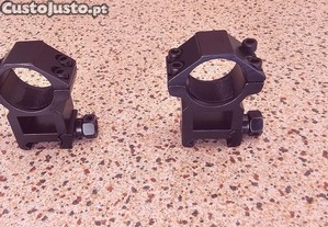 Anéis de montagem para mira telescópica ajustável 20mm