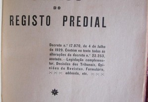 Código do Registo Predial. Couto Martins 1936