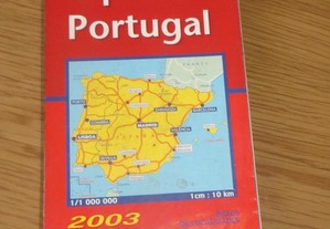 Mapa Turístico Michelim Portugal - Espanha - Escala 1:1.000 000 - Ano 2003