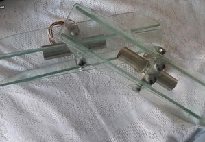 Casquilho duplo c/ lâmpada, para espelho ou vidro