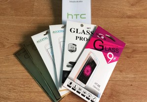 Película de vidro temperado para HTC (Vários Modelos)
