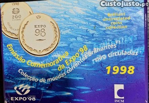 Moedas BNC emissão comemorativa da Expo 98 - 8 moedas