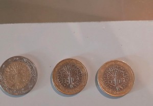 3 moedas  do euro espetacularres