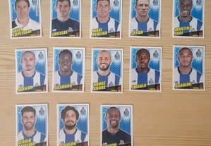 13 cromos jogadores de futebol do FCP, Futebol Clube do Porto da época 2015/16 Edição da Panini