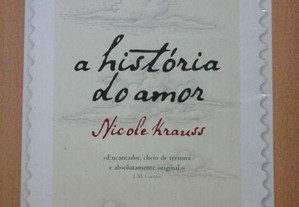 Livro A História do Amor de Nicole Krauss ÓPTIMO ESTADO