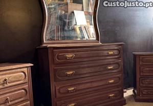 Conjunto Móveis Quarto Escuro, OFERTA ESPELHO / MOLDURA (Preço e Entrega Negociáveis)