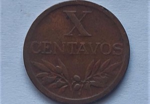 Moeda X Centavos 1954 Bronze
