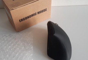 Mouse Rato 2.4GHz Wireless Vertical Ergonómico Scroll 4 botões Novo