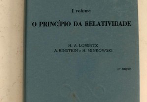 O princípio da relatividade (I volume) de H. A. Lorentz / A. Einstein / H. Minkowski