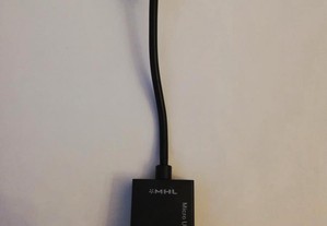 Adaptador MHL Micro USB macho para HDMI fêmea