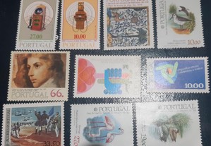 Lote de selos muitos novos