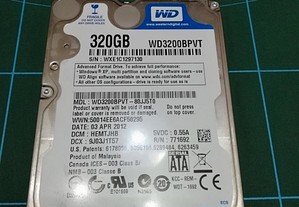 HDD Disco rigido Portátil 320Gb Western Digital