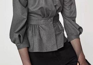 Blusa cinzenta Zara Woman