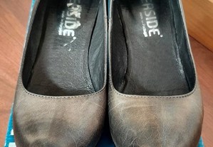 Sapatos cinza esverdeado, Seaside, tam.35