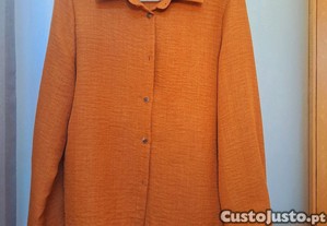 Camisa cor mostarda