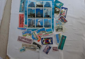 Selos postais de barcos