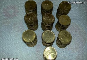 1$00 escudo (194 moedas 1 escudo) tamanho pequeno