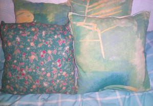 almofadas verdes novas