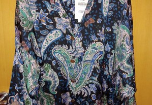 Blusa estampada nova com etiqueta da Zara