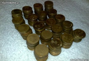 5$00 escudos (200 moedas de 5 escudos) amarelas