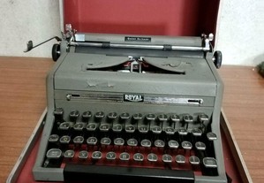 Máquina de escrever royal quiet de luxe 1950