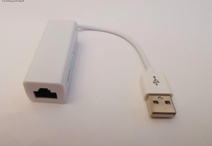 Adaptador USB para Ethernet RJ45 10 Mbps NOVO