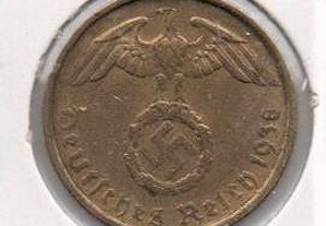 Alemanha (3º Reich) - 5 Reichspfennig 1938 G