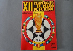 Caderneta cromos futebol XII Campeonato do Mundo