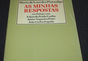 Livro As Minhas Respostas Mª de Lourdes Pintasilgo