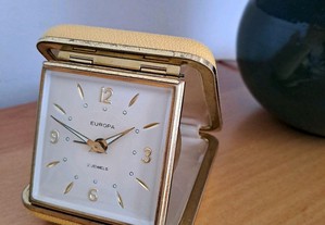 Relógio despertador antigo de viagem EUROPA - Anos 60/70's