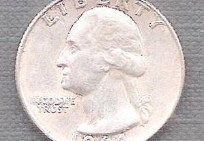 Moeda USA - 1/4 Dollar Década 1960