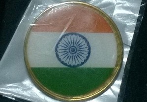 Pin com a bandeira da República da Índia
